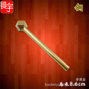 Perno de Puerta de Latón Chengyu, 8.6cm, Cabeza Cuadrada Poligonal, Fácil Instalación, Estilo Chino - Product Image 2