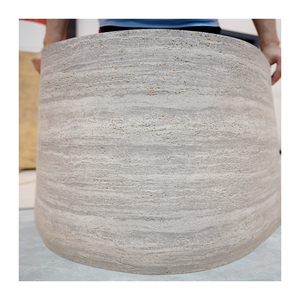 Panneau mural extérieur imperméable <span class=keywords><strong>effet</strong></span> pierre 3D, fin et léger, flexible, impression 3D MCM, design travertin <span class=keywords><strong>bois</strong></span> pour fond - Product Image 2