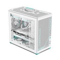 New Arrival Portable Gamer Custom PC Gaming Computer Case Micro-ATX/ITX 0.7mm Tempered Glass White Desktop Cabinet Cases Towers