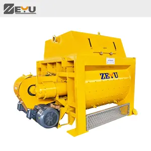 Máquina mezcladora de concreto de doble eje horizontal resistente ZEYU js2000