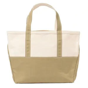 Bags Shopping Durable Heavy Duty Deep Bottom Collapsible Market Cotton Canvas Tote Shopping Bag