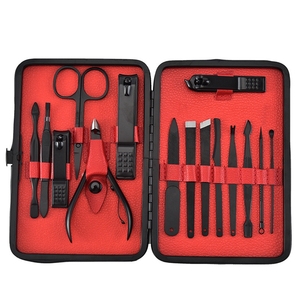 Wellflyer ชุดแต่งเล็บสแตนเลส18ชิ้นสำหรับผู้ชายขายส่ง - Product Image 5