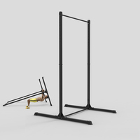 Barra de dominadas ajustable de acero, soporte para paralelas, estación de entrenamiento fitness para uso doméstico, estabilizador, soporte para flexiones, barra horizontal