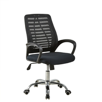 Chaise de bureau pivotante personnalisée de qualité supérieure avec dossier moyen en tissu maillé pour ordinateur portable