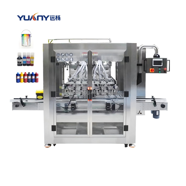 Automatic Piston Filling Machine with PLC Touch Screen Control High Precision 1% Liquid Sensor for Oil Honey Chemical Industry