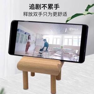 Support de téléphone en bois créatif, base rotative, support de bureau pour tablette et téléphone portable, décoration de bureau mignonne, cadeau pour camarade de classe - Product Image 4