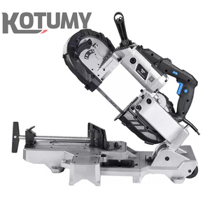 เครื่องเลื่อยสายพานตัดโลหะแบบพกพาสำหรับใช้ในครัวเรือน 220V/1100W ใบเลื่อยขนาด 1141x13x0.65 มม. ความเร็ว 1000 ม./นาที - Product Image 5