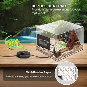 Alfombrilla Térmica para Reptiles, 120V, 6*8, Impermeable, Clásica, Ecológica, Ajustable, Segura, para Lagartos y Tortugas, Enchufe Estadounidense - Product Image 3