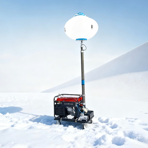 La tour d'éclairage génératrice peut être relevée et abaissée de 6 mètres et est équipée d'un luminaire sphérique de 1000 W. - Product Image 5