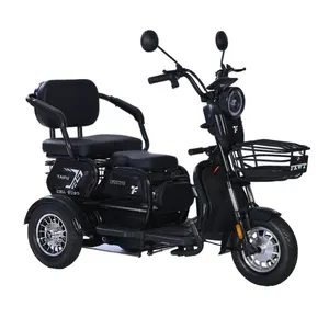Triciclo elétrico de alta potência 500-1000 W para uso familiar, conveniente, venda quente, cidade, estrada, triciclo elétrico