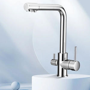 Grifo de Cocina Monomando Moderno Extraíble con Activación Tipo Llave, Válvula Cerámica, Montaje en Encimera, Rociador de Agua Fría/Caliente - Product Image 4