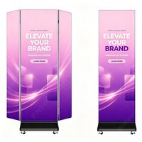 Mur vidéo LED pliable sur roues pour les entreprises de location en stock |   Idéal pour les salons professionnels, les fêtes, la production d'événements, un indispensable