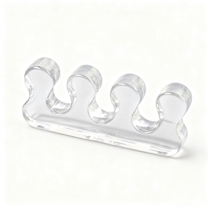 Séparateur et <span class=keywords><strong>correcteur</strong></span> d'orteils en gel de silicone à trois trous et quatre boucles pour la protection du <span class=keywords><strong>hallux</strong></span> <span class=keywords><strong>valgus</strong></span> du gros orteil, confortable et respirant - Product Image 6