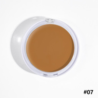Maquillage végétalien en marque blanche, haute pigmentation, waterproof, couvrance totale, crème correctrice et contouring, éponge en plastique 66 mm sans cruauté animale, 3 ans