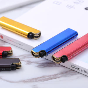 Mini briquets à gaz électroniques jetables avec logo personnalisé gratuit et briquets métalliques en silex bon marché - Product Image 4