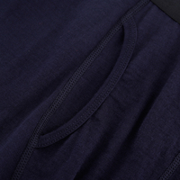 Caleçon long en laine mérinos tricotée pour homme, couleur unie, taille élastique, confortable, respirant, antibactérien