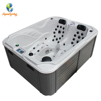 Baignoire pour bain de Spa carrée, baignoire à bulles de Spa et de douche à la mode