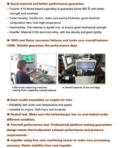 Turbocompresor universal <span class=keywords><strong>Westgate</strong></span> de alta calidad 28200-42700 715924-0004 715924 GT1749S 715924-0001 para Hyundai Porter H-100 b2cg - Product Image 5