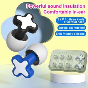 Tapones para los Oídos Reutilizables para Natación, Viajes y Conciertos, con Estuche, Reducción de Ruido, Tapones de Silicona para Dormir, Protección Auditiva - Product Image 2
