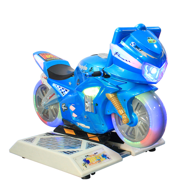 Kids Arcade Racing Simulator Swing Machine Motorcycle Auto Racing 1-Year Warranty English Language