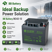 Batterie Reston Bc42-12 12v 42ah Batterie au plomb-acide régulée par soupape 12v 42ah Choix idéal pour les petits véhicules de taille moyenne