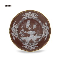 Vente en gros de service de vaisselle en os fin assiette en céramique service de table de mariage de bonne qualité