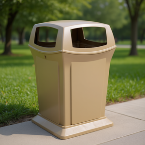 Bidone per Rifiuti Ranger 170,3 L Design Moderno per Uso Esterno - Product Image 3