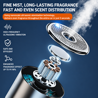 Diffuseur d'arômes intelligent pour voiture OEM ODM, diffuseur d'air électrique, machine à parfum, alimenté par USB, logo personnalisé, aromathérapie automobile
