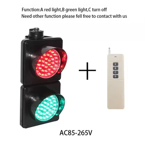 工場製造の200mm防水IP53 PCハウジングDC12-36V道路安全警告交通信号灯 - Product Image 5