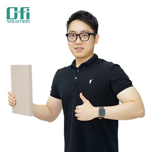 แผ่นอะคูสติก PET รีไซเคิล 100% วัสดุลดเสียงรบกวน แผ่นอะคูสติกโพลีเอสเตอร์ แผ่นอะคูสติกเชิงพาณิชย์ โซลูชั่นอะคูสติกสำหรับพื้นที่ - Product Image 1