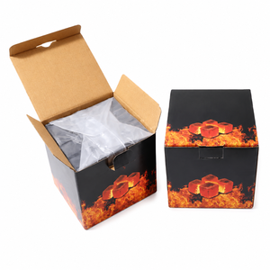 Charbon à chicha naturel en coquille de noix de coco, cube de 26 mm, 1 kg, faible teneur en cendres, longue durée de combustion, charbon à chicha OEM, boîte personnalisée, vente en gros - Product Image 2