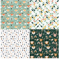 GF 24 Feuilles 6 "X6" Pack de papier de scrapbooking à motifs de renard mignon fait à la main DIY Craft Background Paper Pad