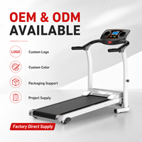 Tapis de Course Électrique Pliable Direct Usine, Machine de Marche Plate Silencieuse avec Écran LED, Équipement de Fitness à Domicile pour Perte de Poids, 150kg