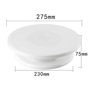 Proveedores de pasteles Plato giratorio de pastel de 11 pulgadas Herramientas de decoración de 27,5 cm Soporte de decoración de pasteles Plato giratorio - Product Image 3