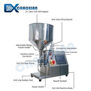 Máquina Llenadora de Botellas con Bomba de Engranajes Servo para Llenado Volumétrico de <span class=keywords><strong>Agua</strong></span>, Aceite, Detergente, Pasta, Jugo, con Control Numérico - Product Image 3