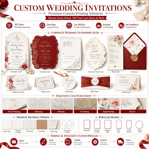 Tarjetas de Invitación de Boda Pequeñas de Alta Gama con Logotipo Personalizado, Tarjetas de Agradecimiento con Sobres Impresos a Juego para Organizadores de Eventos - Product Image 2