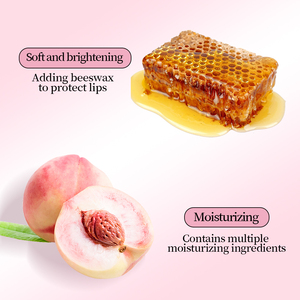 Baume à lèvres ZLZR Honey Peach 10g, hydratant, à la cire d'abeille, masque pour les lèvres, hydratation longue durée, raffermissant, anti-rides, soin des lèvres jour et nuit - Product Image 4