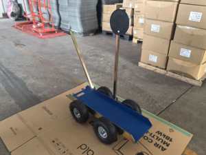 Chariot de transport à quatre roues de 10 pouces en métal (fer) pour verre/granit, 960x280x130mm, cadre, origine Chine, OBM, adapté à la vente au détail - Product Image 3