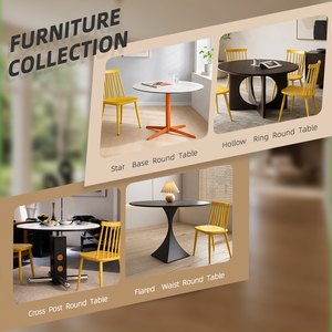 Sedia da Pranzo Moderna Nordic-Polymer con Seduta Sagomata e Certificato di Carico Certificato per Casa, Ufficio e Sale da Pranzo - Product Image 3