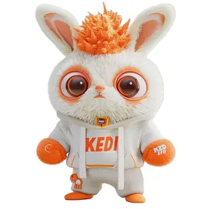 2024 Cute design anime cartoon character animals plush toys kawaii plush doll keychain stuffed animal toys
