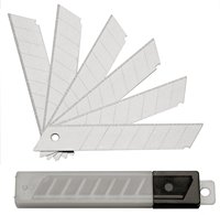 25mm 18mm 9mm lames à clipser coupe-boîte industrielle lame de couteau utilitaire couteaux rétractables coulissants 10 pièces lames de rechange