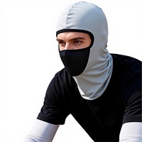 Cagoule intégrale anti-UV unisexe pour l'extérieur, en soie glacée fine et soie de lait, cache-cou sportif à motif 3D