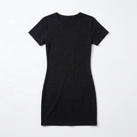 Robe décontractée mi-longue pour femme MereSports Premium en laine mérinos tricotée, tissu d'été, motif uni, devant écologique