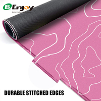 Tapis de souris en caoutchouc de qualité supérieure, directement de l'usine - Tapis de bureau XXL avec bords cousus, base antidérapante pour le jeu, le bureau et la maison