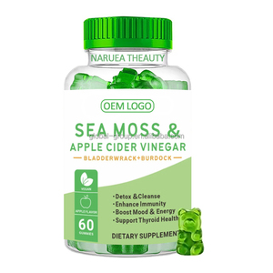 Gomitas de musgo de mar de etiqueta privada OEM, gomitas orgánicas de raíz de bardana, musgo de mar y Bladderwrack, gomitas, suplemento crudo Seamoss - Product Image 4