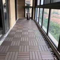 Dalles de terrasse emboîtables en WPC étanches 2026, gaufrées 3D, à clipser, pour patios, balcons et jardins au Canada