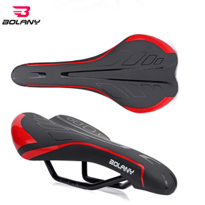 Sillín de Bicicleta Bolany Negro y Rojo, Hueco, Cómodo, para Bicicleta de Montaña, Modelo SD1500 - Product Image 1