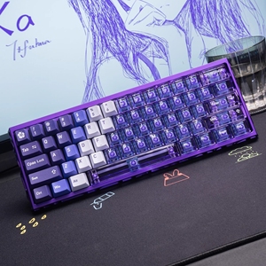 Keycaps PBT+PC trong suốt hình rừng xanh núi tuyết tương thích với bàn phím cơ Wooting60/87/108 - Product Image 2