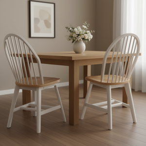 Set di Sedie da Pranzo Windsor in Legno, Design Moderno Scandinavo, Arredamento Stabile per Sala da Pranzo - Product Image 2