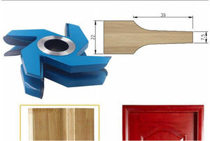 Fraises de précision LIVTER pour applications de travail du bois : rainurage de rampes d'escalier, usinage de cadres de porte, profil en forme de coude en acajou - Product Image 5